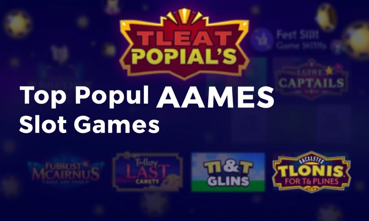 老虎機熱門遊戲排行榜