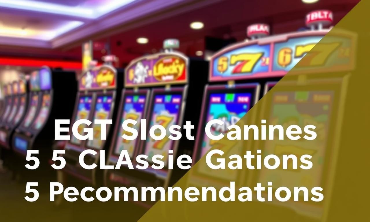 EGT老虎機:5款經典遊戲推薦